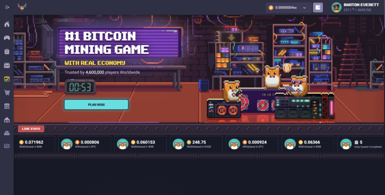 Roller coin minage jeu crypto